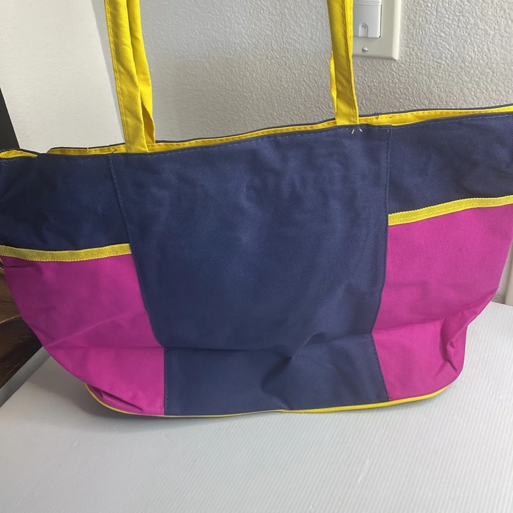 Bag Barbados Womens pink blue shoulder handbag Beach tote bag Caribbean - Picture 4 of 5